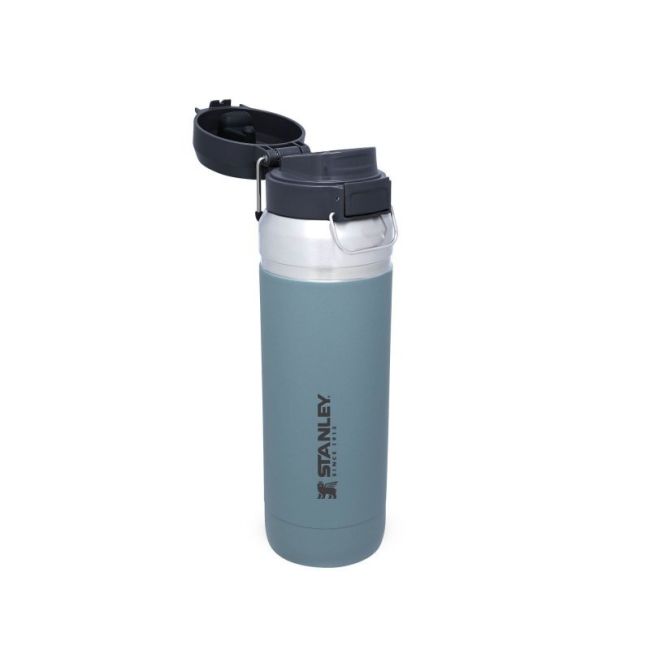 Stanley - termos tip bidon apa GO Quick Flip Water Bottle - gri albastru mineral - 1.06 Litri