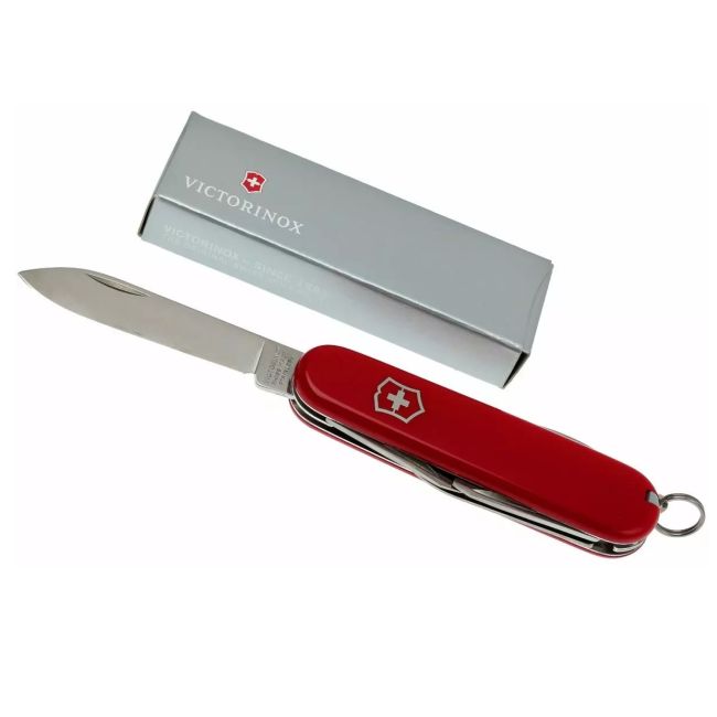 Victorinox - briceag mic sportsman, 13 functii - rosu