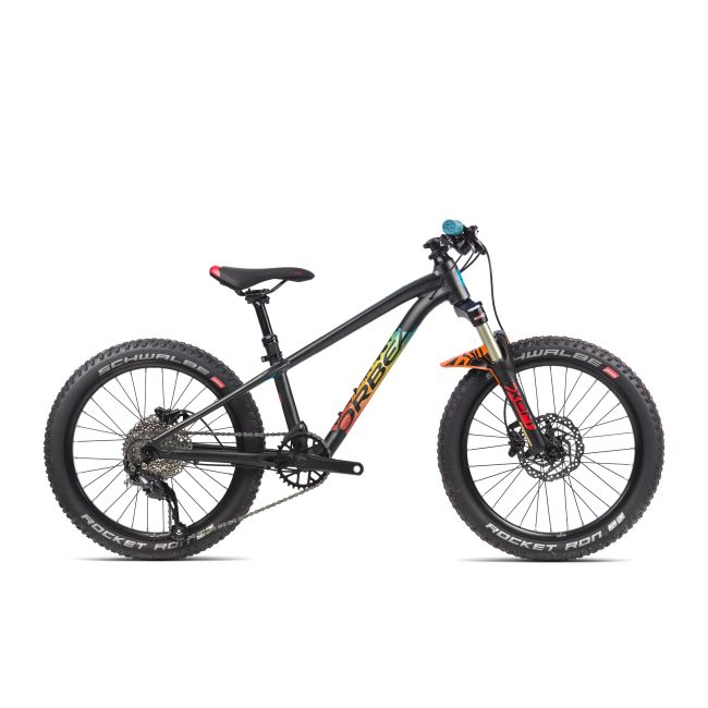 Orbea Laufey Junior 20 H20 - bicicleta copii MTB - negru-curcubeu