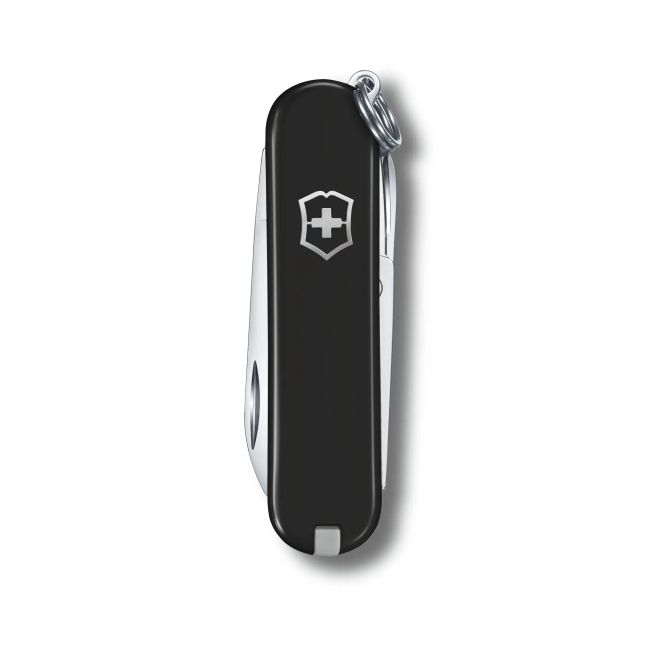 Victorinox - briceag Classic SD dark illusion, 7 functii - argintiu negru