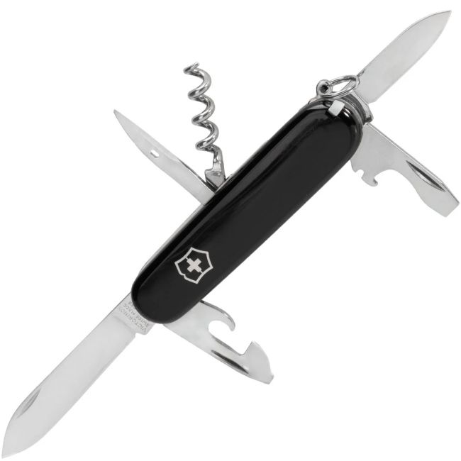 Victorinox - briceag Spartan, 12 functii - argintiu negru