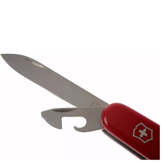 Victorinox - briceag camper, 13 functii - argintiu rosu