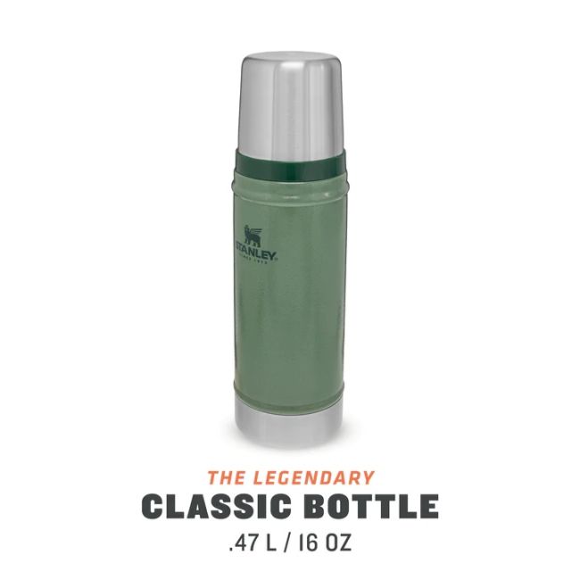 Stanley - termos clasic tip sticla The Legendary Classic Bottle - verde Hammertone - 470 ml