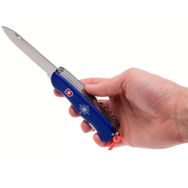 Victorinox - cutit de buzunar navigatie Skipper knife, 18 functii - argintiu albastru