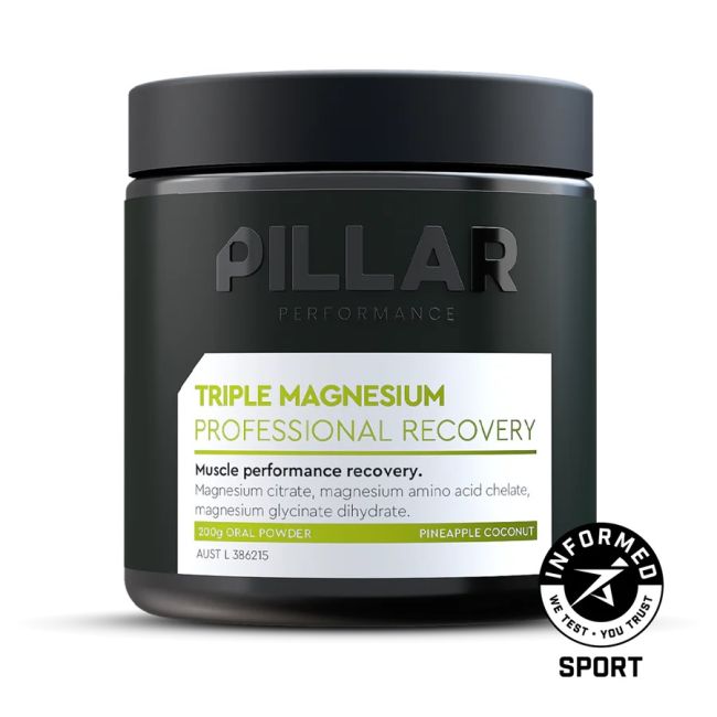 Pillar Performance - supliment magneziu Triple magnesium powder - aroma ananas si cocos 200g